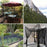 3 x 15m Outdoor Garden Mosquito Net Insect Barrier Vegetable Tent Plant Protective Cover for Patio / Yard / Greenhouse - White - 6