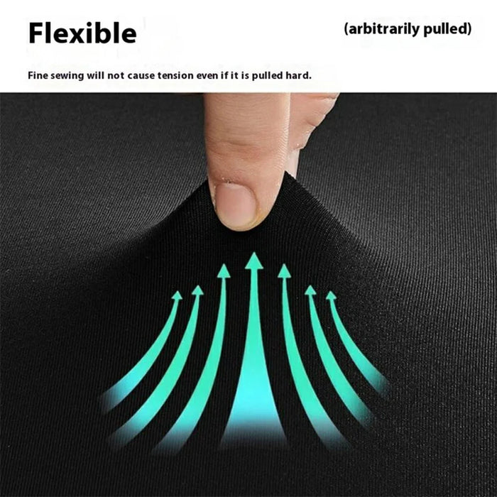 4ft Round Table Skirt Solid Color Elastic Tablecloth Cover Wedding Banquet Party Decoration - Black - 3