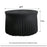 4ft Round Table Skirt Solid Color Elastic Tablecloth Cover Wedding Banquet Party Decoration - Black - 6