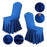 Stretch Chair Cover Wedding Banquet Decor Removable Solid Color Skirted Chair Slipcover - Sapphire - 1