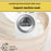 70 x 110cm Elegant Round Cocktail Table Cover for Business Events Solid Color Stretch Skirted Tablecloth - White - 5