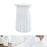 80 x 110cm Elegant Round Cocktail Table Cover for Business Events Solid Color Stretch Skirted Tablecloth - White - 1