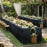 4ft Table Skirt for Rectangle Table Stretchable Wrinkle Resistant Tablecloth for Wedding Party, 122 x 60 x 76cm - White - 4