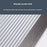 90 x 210cm Magnetic Screen Door for Bedroom Patio Mosquito Mesh Curtain No Drill Installation - Grey Stripe - 5