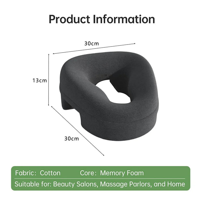 Ergonomic Face Down Pillow Memory Foam Massage Headrest Cushion for Post Surgery Recovery - 6