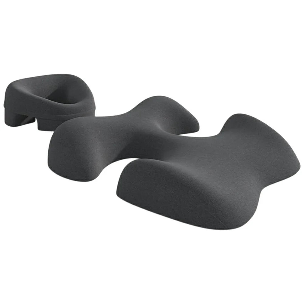 2Pcs / Set Ergonomic Memory Foam Face Down Pillow T-Shaped Chest Cushion for Massage Spa - 1