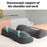 2Pcs / Set Ergonomic Memory Foam Face Down Pillow T-Shaped Chest Cushion for Massage Spa - 3