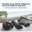 2Pcs / Set Ergonomic Memory Foam Face Down Pillow T-Shaped Chest Cushion for Massage Spa - 4