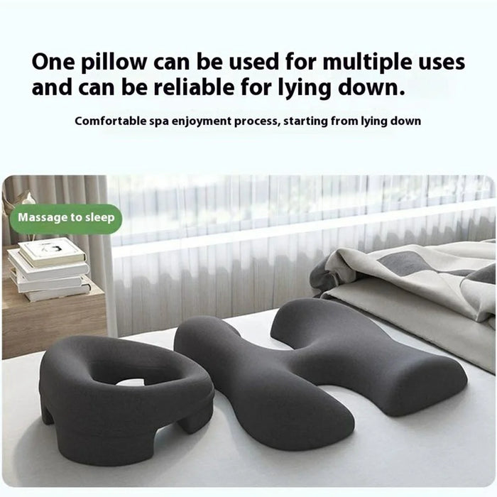 2Pcs / Set Ergonomic Memory Foam Face Down Pillow T-Shaped Chest Cushion for Massage Spa - 4