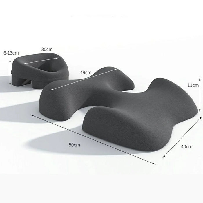 2Pcs / Set Ergonomic Memory Foam Face Down Pillow T-Shaped Chest Cushion for Massage Spa - 6