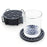 8Pcs Silicone Coasters Set with Metal Holder 10cm Round Draining Heat Resistant Non-Slip Mats - Pentagon / Bean Green - 2