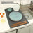 45 x 30cm Silicone Draining Mat Kitchen Heat Resistant Pad Non Slip Striped Countertop Protector - Dark Grey - 2