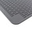 45 x 40cm Silicone Draining Mat Kitchen Heat Resistant Pad Non Slip Striped Countertop Protector - Grey - 5