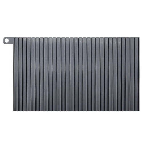 Rollable Silicone Draining Mat Striped Kitchen Heat Resistant Anti Scald Countertop Protective Pad, 30x18cm - Grey - 1