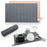 Rollable Silicone Draining Mat Striped Kitchen Heat Resistant Anti Scald Countertop Protective Pad, 30x18cm - Grey - 2