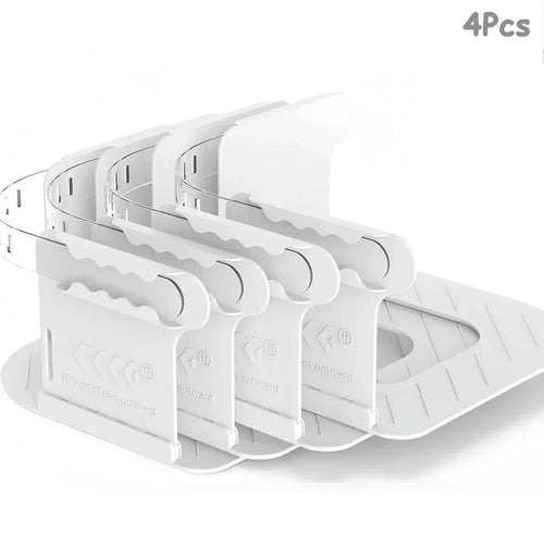 4Pcs Invisible Bed Sheet Fixing Fasteners Detachable Home Bedding PP Clips - White - 1