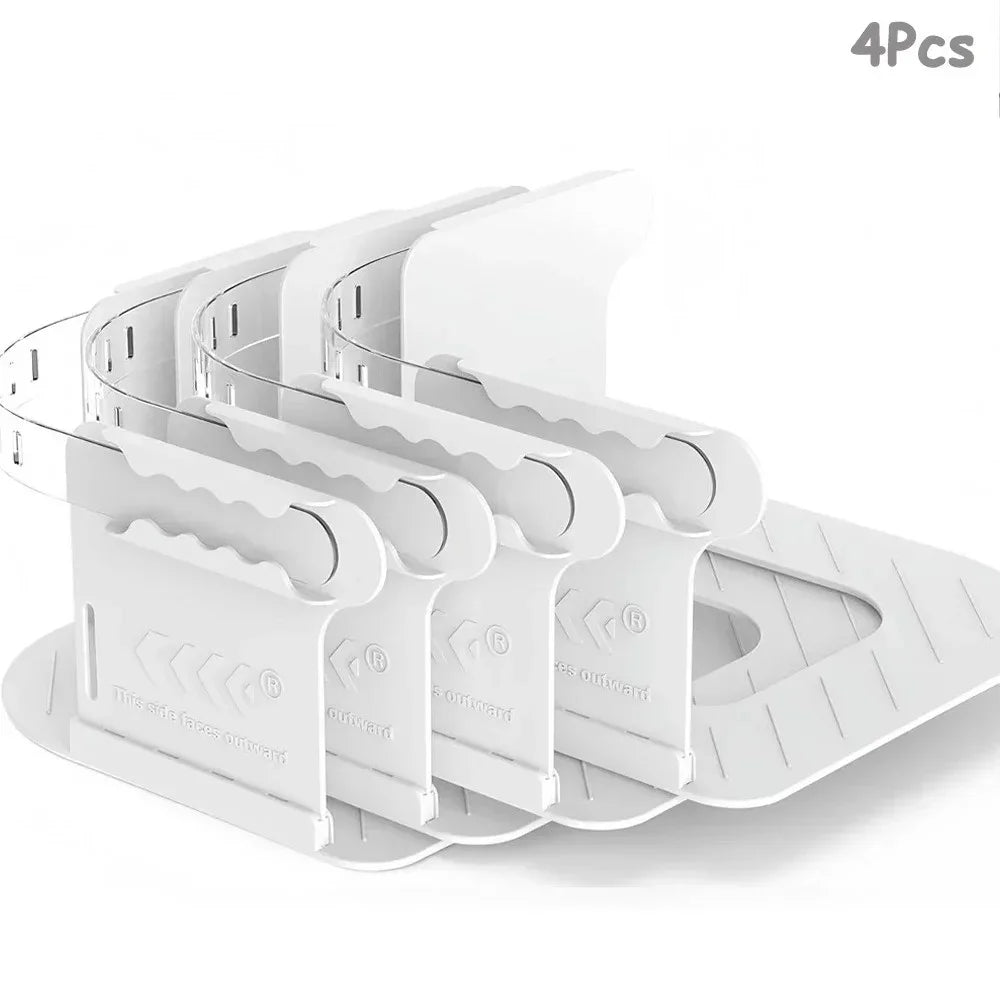 4Pcs Invisible Bed Sheet Fixing Fasteners Detachable Home Bedding PP Clips - White - 1