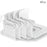 4Pcs Invisible Bed Sheet Fixing Fasteners Detachable Home Bedding PP Clips - White - 1