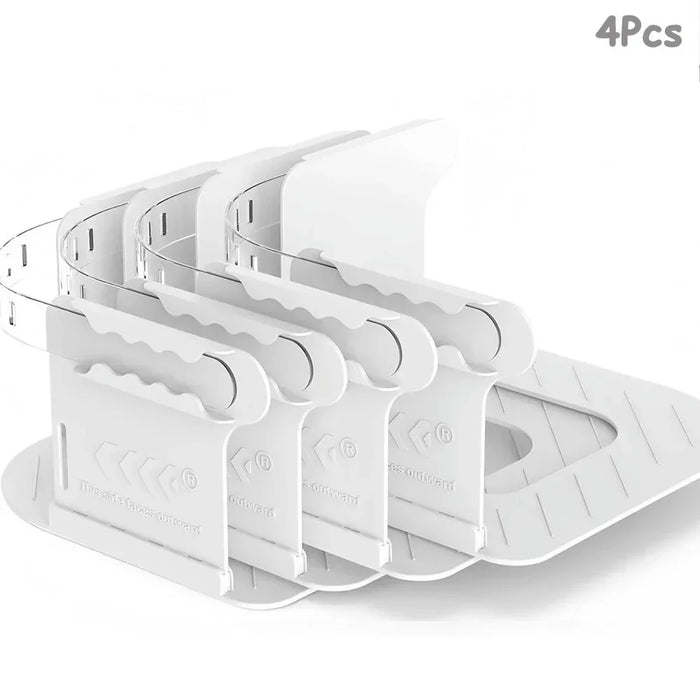 4Pcs Invisible Bed Sheet Fixing Fasteners Detachable Home Bedding PP Clips - White - 1