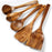 5Pcs / Set Acacia Wood Kitchen Utensil Ladle Spatula Salad Fork Home Cooking Tools (BPA Free, No FDA) - 1
