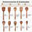 10Pcs / Set Acacia Wood Kitchen Utensil Soup Oil Spoon Spatula Salad Fork Skimmer Spoon Noodle Scoop Cooking Tools (BPA Free, No FDA) - 2