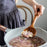 10Pcs / Set Acacia Wood Kitchen Utensil Soup Oil Spoon Spatula Salad Fork Skimmer Spoon Noodle Scoop Cooking Tools (BPA Free, No FDA) - 4