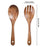 2Pcs / Set Acacia Wood Utensil Rice Spoon + Salad Fork Kitchen Tools (BPA Free, No FDA) - 5