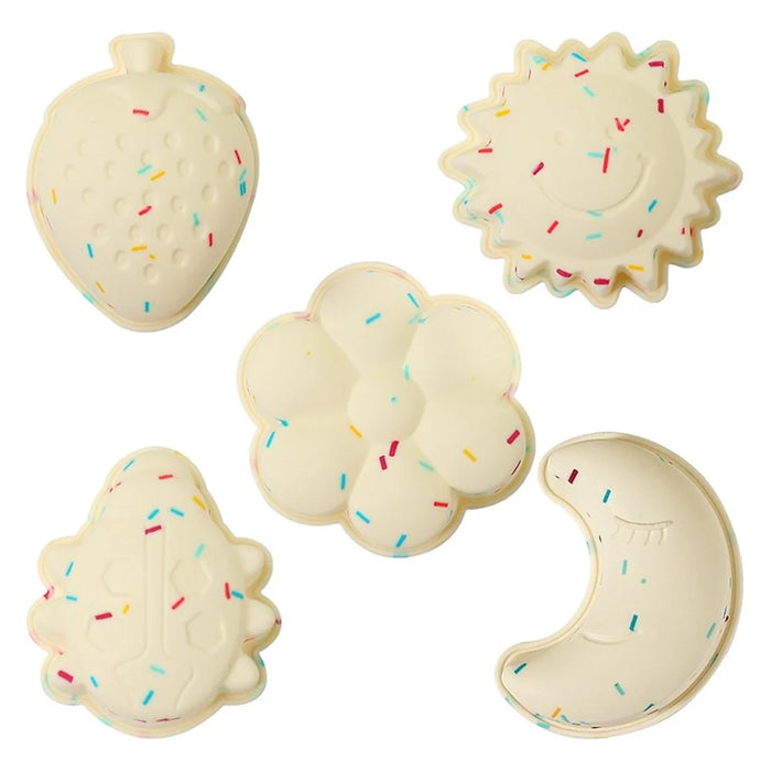 10PCS Silicone Baking Molds DIY Non-Stick Cake Cups Baking Tool (BPA Free, FDA Certified) - Strawberry - 3