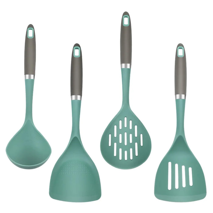 4Pcs / Set Silicone Kitchen Utensils Spatula Ladle Non-Stick Pan Cooking Tools (BPA Free, FDA Certified) - 1