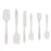 6Pcs / Set Silicone Kitchen Utensils Cooking Tools Cream Scraper Spatula Oil Brush Kit (BPA Free, FDA Certified) - 1