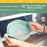 Silicone Popcorn Bowl Microwave Safe Reusable Collapsible Container with Lid and Scraper (BPA Free, FDA Certified) - Cyan - 3