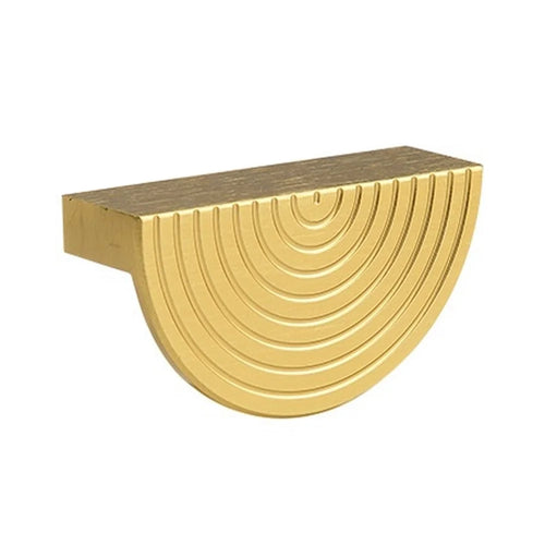 TNH3311 Semicircle Size S Copper-Colored Drawer Pull Handle Wardrobe Cabinet Aluminum Alloy Handle - 1