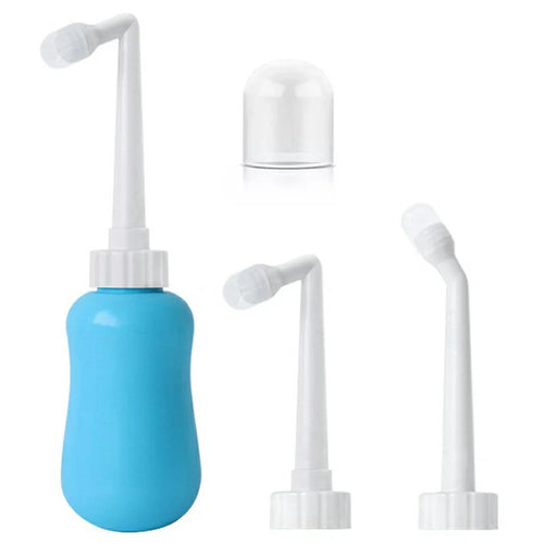360ml Perineal Wash Bottle for Postpartum Care Personal Hygiene Portable Women Bidet Sprayer with Straight Nozzle - Blue - 1