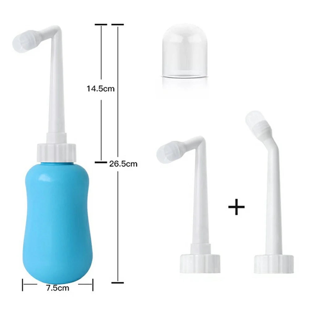 360ml Perineal Wash Bottle for Postpartum Care Personal Hygiene Portable Women Bidet Sprayer with Straight Nozzle - Blue - 6