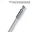 FQ3 Multifunction Child Safety Lock for Window Door Refrigerator Cabinet 3mm Steel Cable Lock - White Square - 2