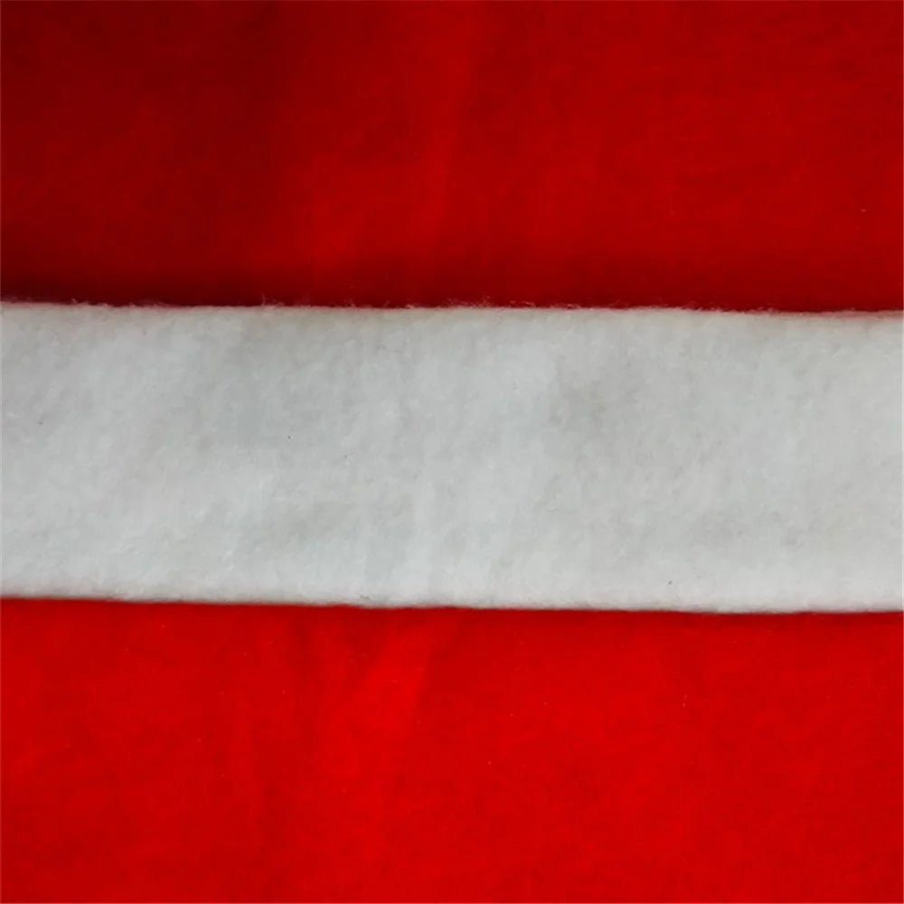 SDYT003 6Pcs / Set Christmas Chair Cover Santa Claus Hat Dining Chair Cover Cap Slipcover Home Kitchen Table Decor - 5
