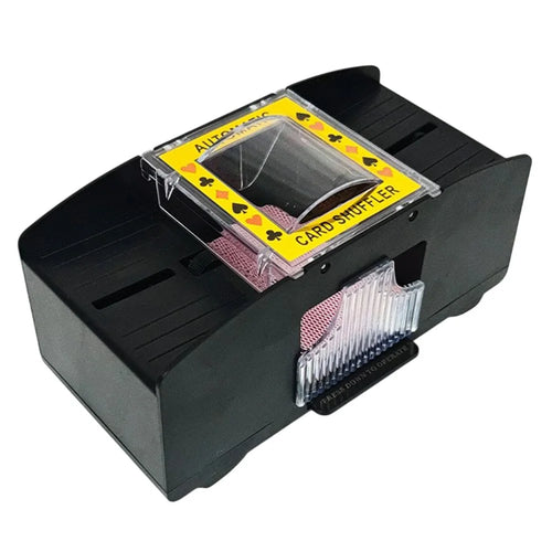 Automatic Card Shuffler for 2 Decks Playing Cards Battery Operated Electric Poker Shuffling Machine - 1