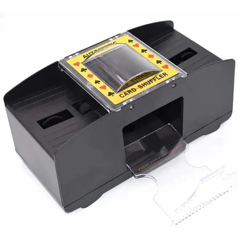 Automatic Card Shuffler for 2 Decks Playing Cards Battery Operated Electric Poker Shuffling Machine - 6