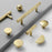 Hammered Texture Brass Cabinet Handle European Style Drawer Wardrobe Single Hole Hardware Pull Handle - 3