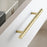 128mm Hole Spacing Hammered Texture Drawer Pull Cabinet Wardrobe European Style Brass Handle - 2