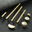 128mm Hole Spacing Hammered Texture Drawer Pull Cabinet Wardrobe European Style Brass Handle - 5