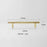 128mm Hole Spacing Hammered Texture Drawer Pull Cabinet Wardrobe European Style Brass Handle - 6