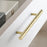 160mm Hole Spacing Hammered Texture Drawer Pull Cabinet Wardrobe European Style Brass Handle - 2