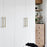 160mm Hole Spacing Hammered Texture Drawer Pull Cabinet Wardrobe European Style Brass Handle - 3