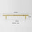 160mm Hole Spacing Hammered Texture Drawer Pull Cabinet Wardrobe European Style Brass Handle - 7