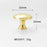 Hammered Texture Single Hole Brass Cabinet Handle European Style Drawer Wardrobe Door Pull Knob - 5