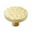 Size L Round Hammered Texture Single Hole Cabinet Handle European Style Brass Drawer Wardrobe Pull Knob - 1