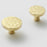 Size L Round Hammered Texture Single Hole Cabinet Handle European Style Brass Drawer Wardrobe Pull Knob - 2
