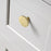 Size L Round Hammered Texture Single Hole Cabinet Handle European Style Brass Drawer Wardrobe Pull Knob - 3