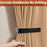 170-1 Acrylic Curtain Holdback No Drilling Adhesive Wall Mount Curtain Tieback Buckle - 3